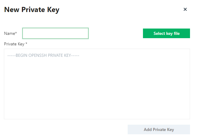 Add Private Key