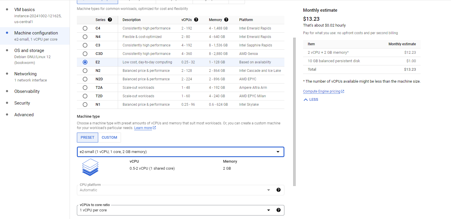 VM Configuration