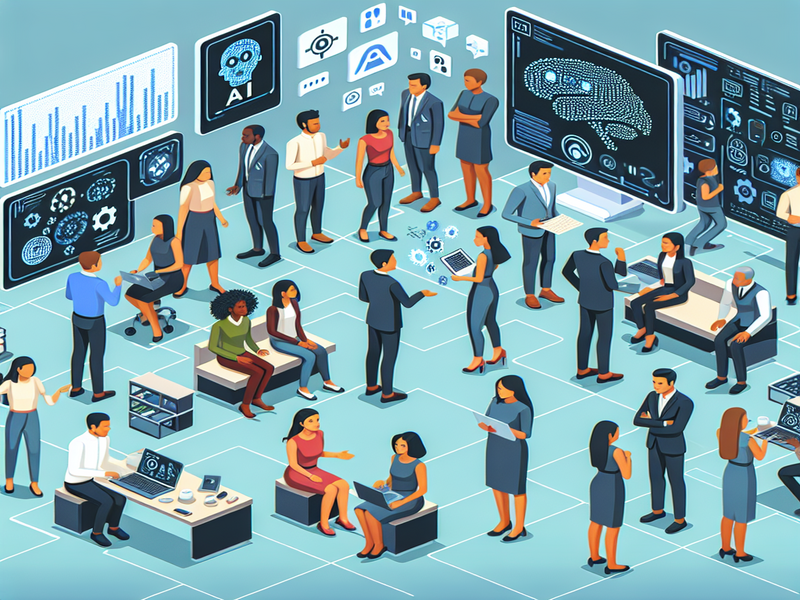 AI Hiring Spree Illustration