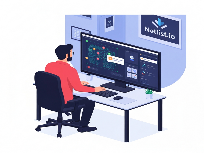 Netlist.io AI PCB kontrol arayüzü