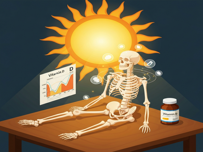Vitamin D, kemik sağlığı ve bağışıklık sistemi ilişkisi görseli