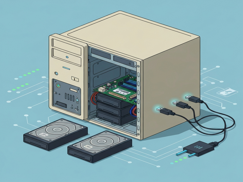 Eski PC NAS dönüşümü