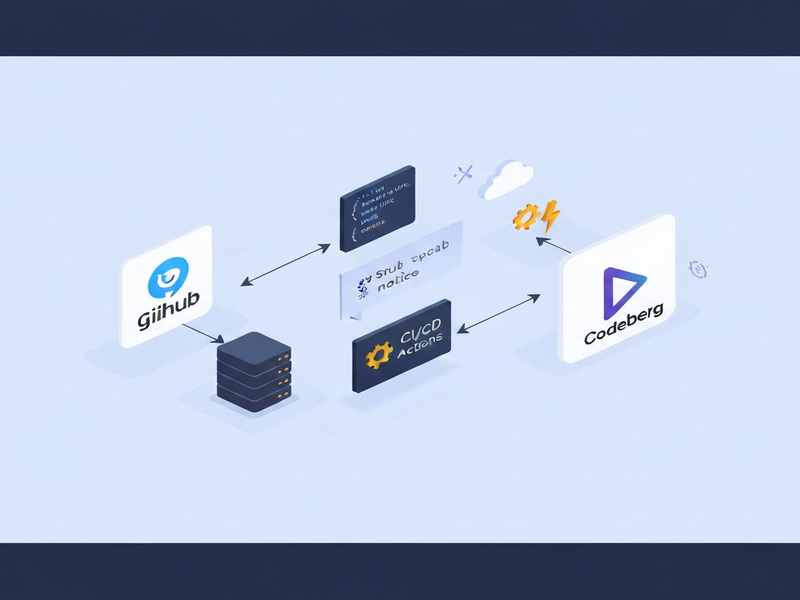 GitHub to Codeberg migration diagram