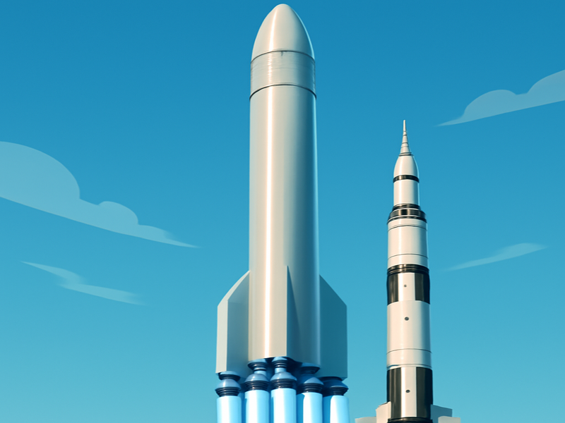 Illustration of Blue Origin's New Glenn Rocket