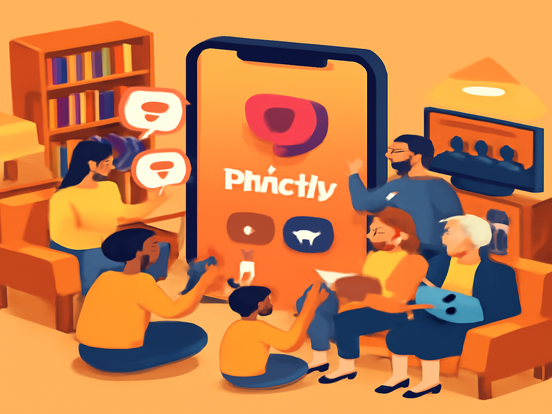 Phictly App Illustration