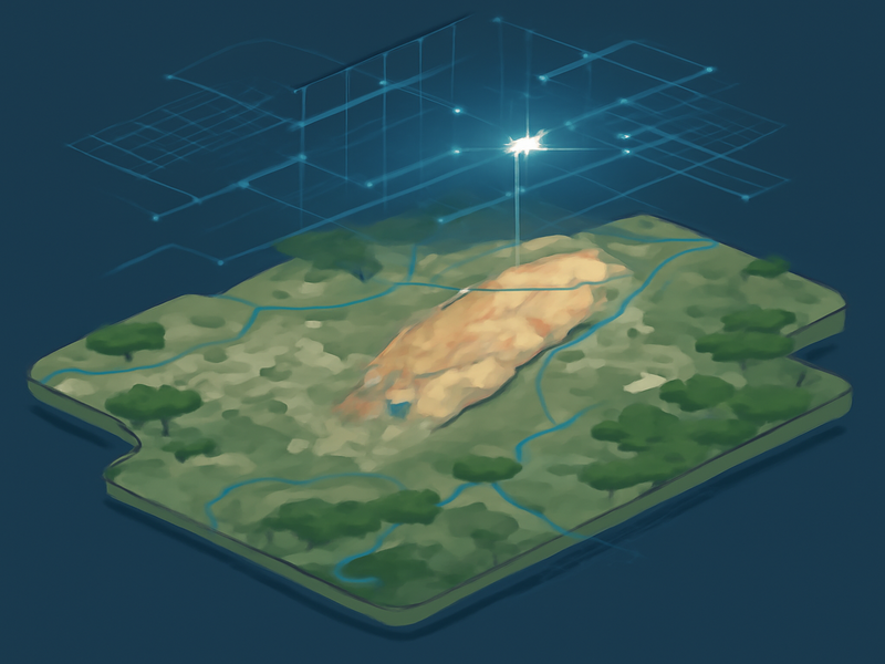 Generated Satellite Image of Lithium Deposit in Quebec