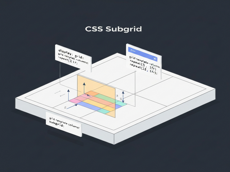 Illustration of CSS Subgrid concept