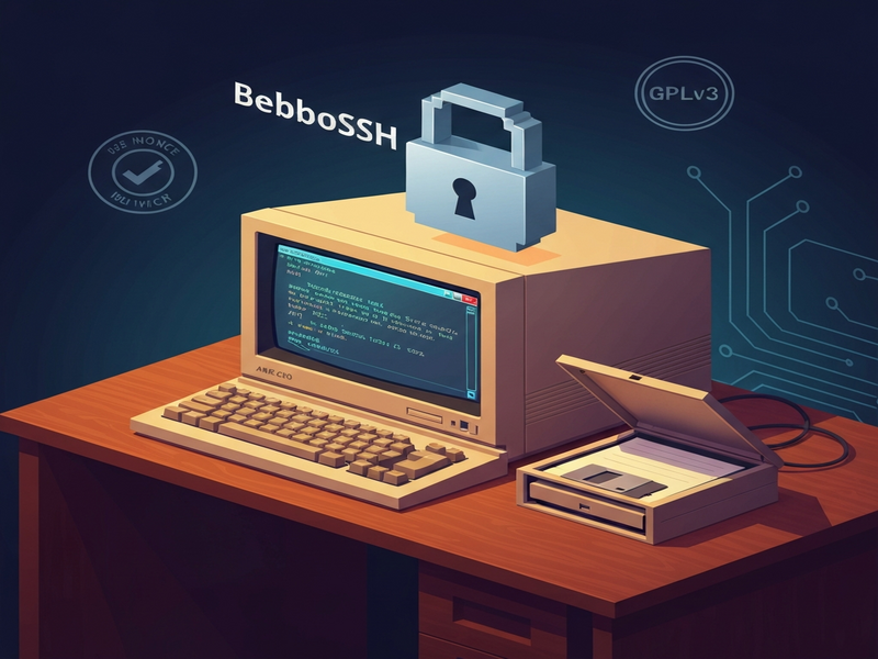 BebboSSH running on an Amiga 68000
