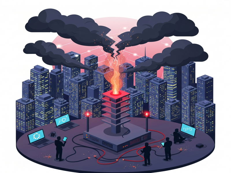 Cloudflare outage visual