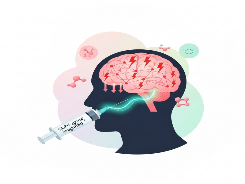 GLP‑1 therapy reducing migraine frequency