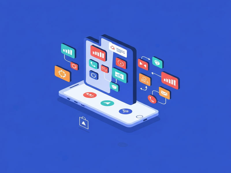 Android automation workflow illustration