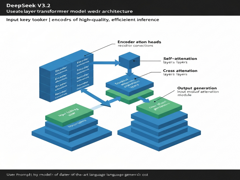 DeepSeek V3.2 Mimari Görsel