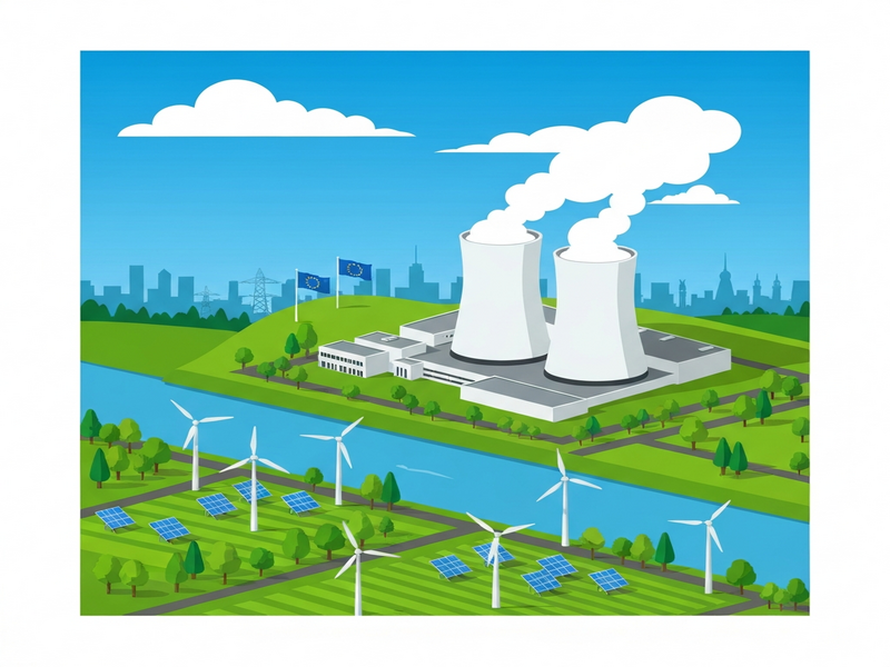 Nuclear energy illustration