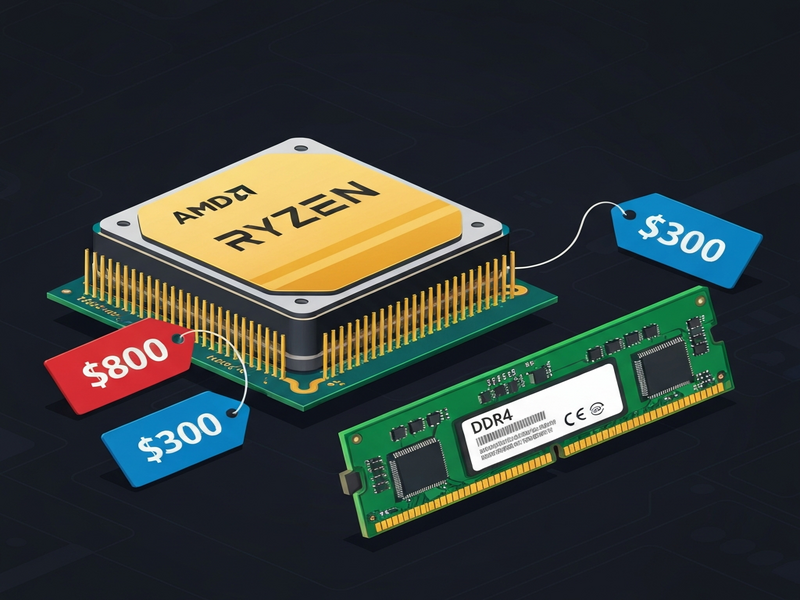AMD Ryzen 7 5800X3D price surge visual
