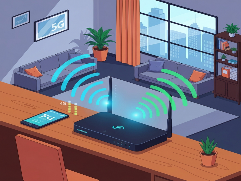 5G Home Signal Illustration