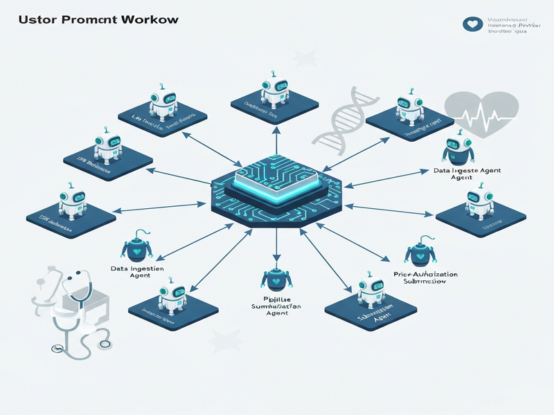 Gemini AI medical workflow illustration
