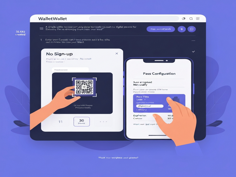 Illustration of a barcode turning into an Apple Wallet pass