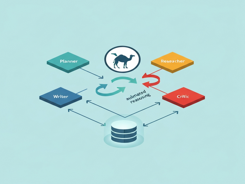 Camel multi‑agent pipeline diagram
