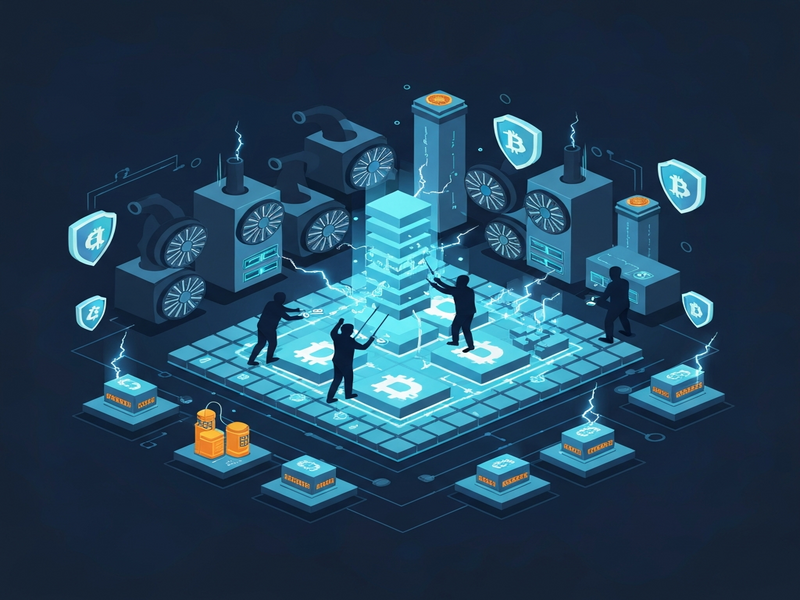 Bitcoin sabotage illustration