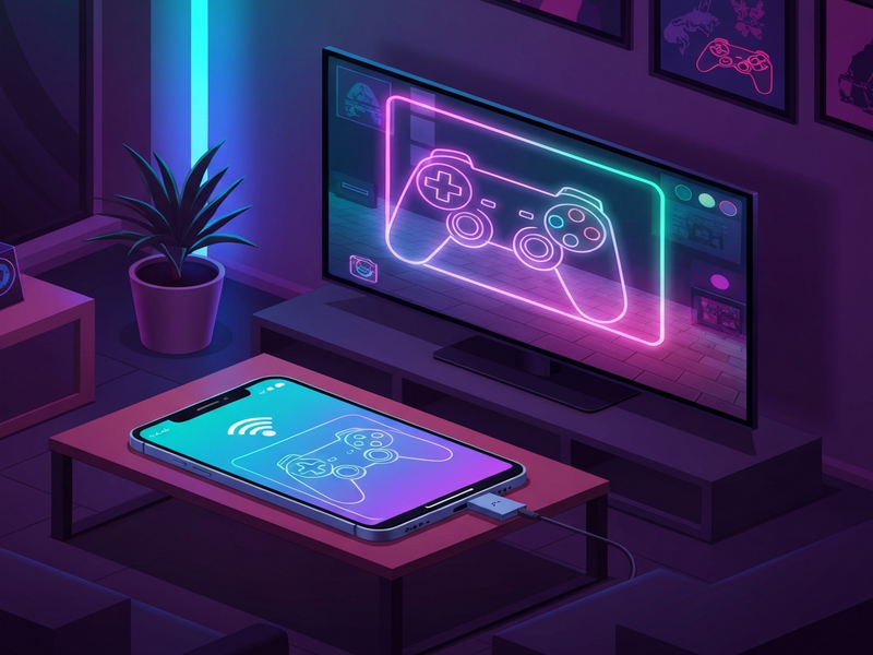 Smartphone gaming as console