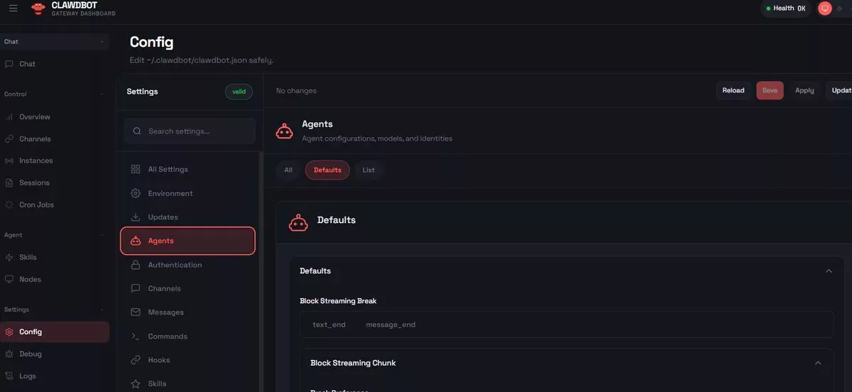 UBOS dashboard – OpenClaw hosting