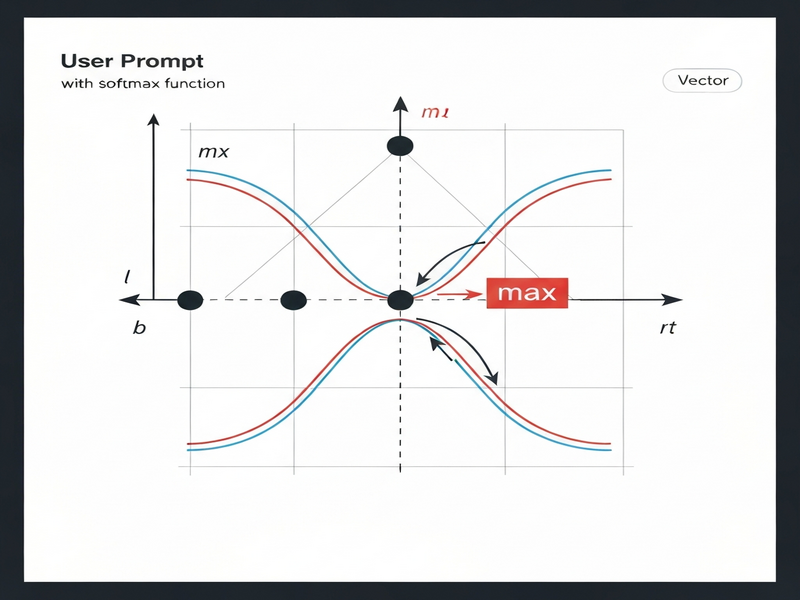 Softmax function with max‑subtraction stability technique