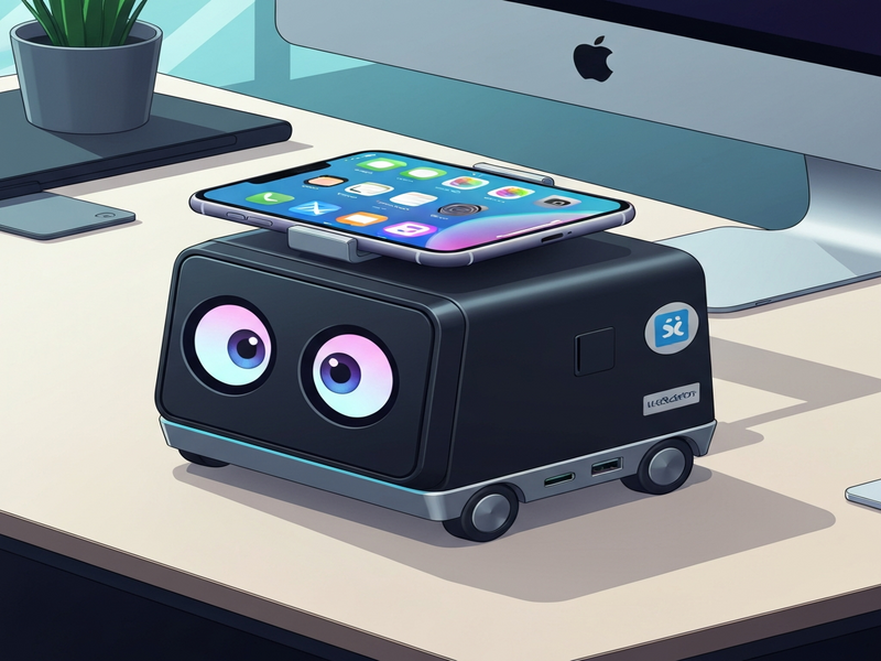DeskMate AI robot dock
