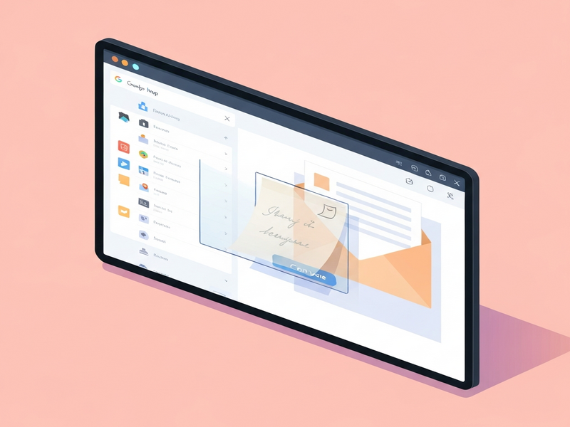 Gmail note taking illustration