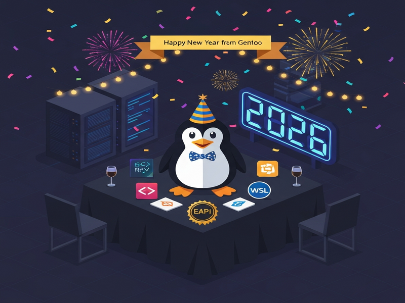 Gentoo 2025 Highlights Illustration