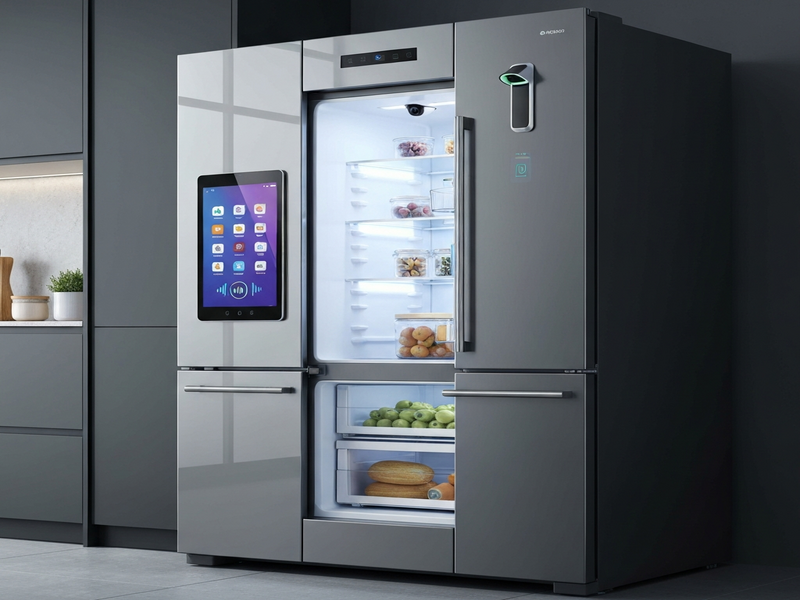 GE Smart Fridge with barcode scanner and tablet interface