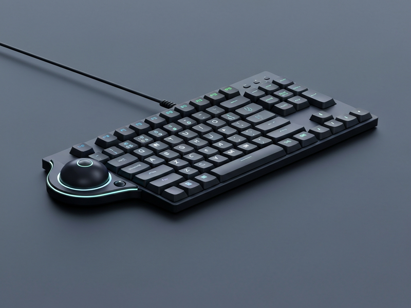 Keychron Nape Pro trackball illustration