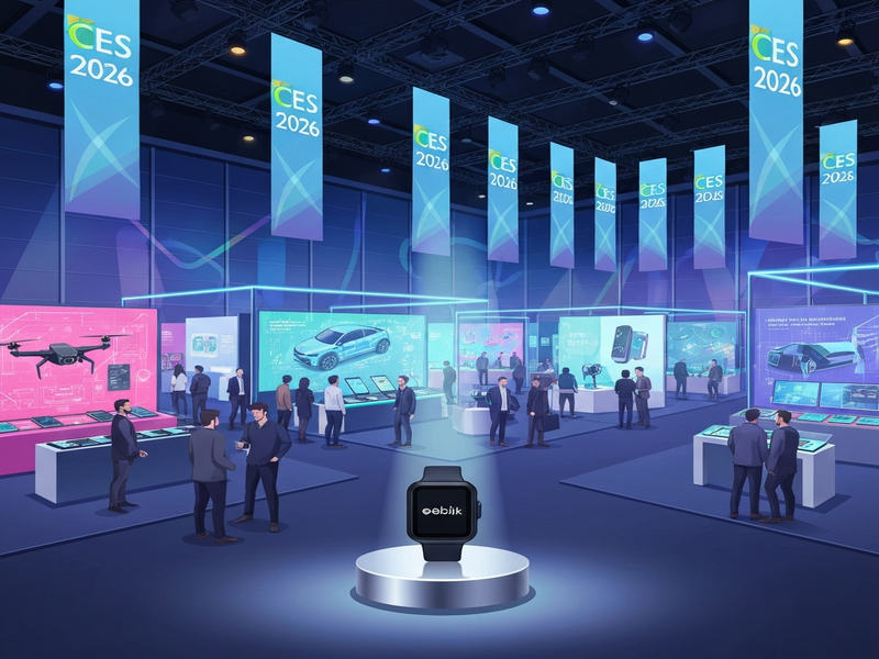 CES 2026 Pebble showcase illustration