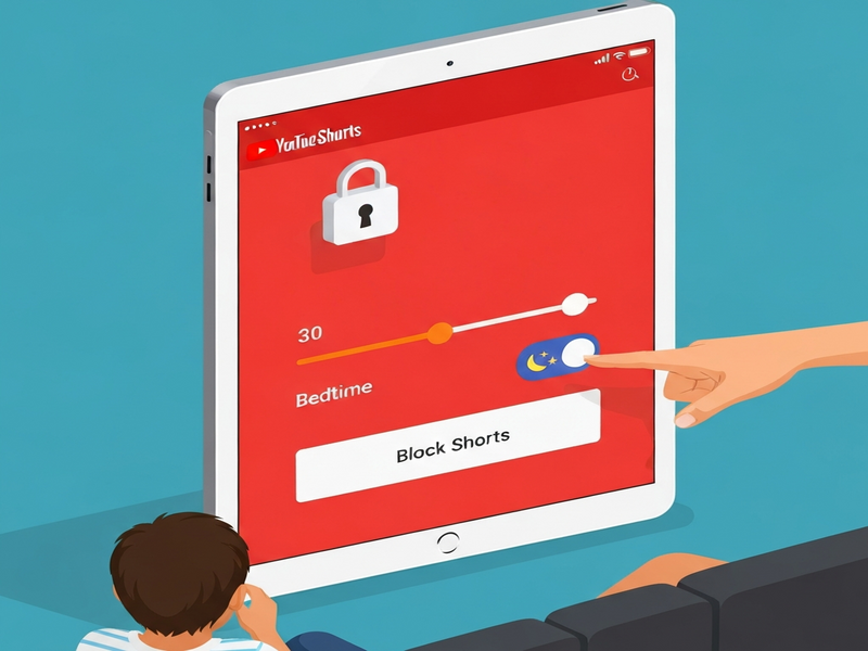 YouTube Shorts parental controls illustration