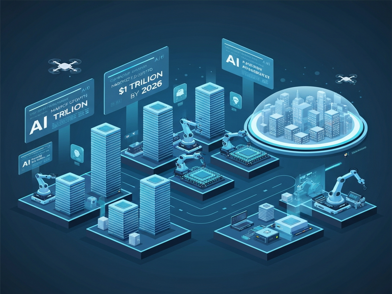 AI-driven semiconductor market growth chart
