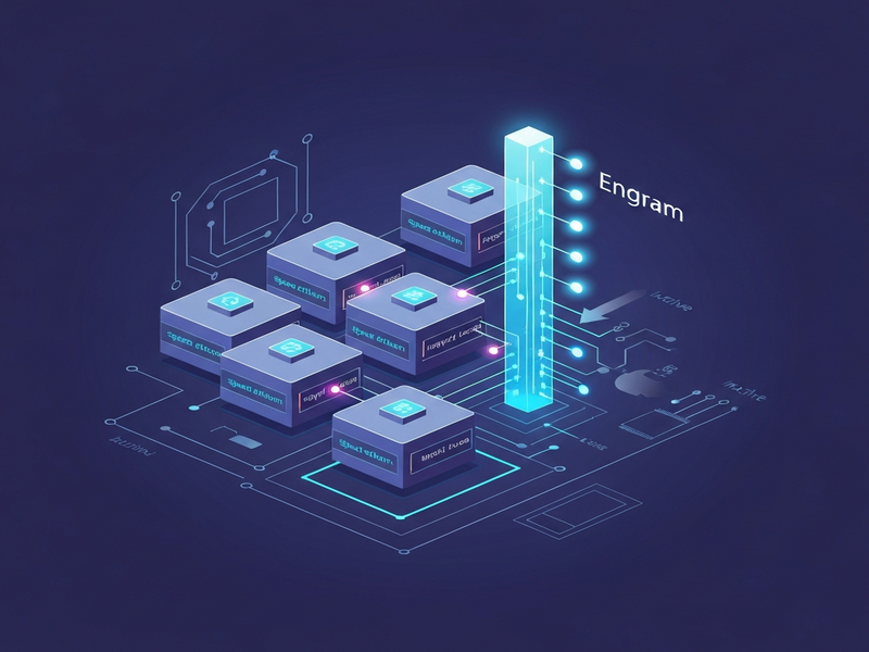 Engram conditional memory axis illustration