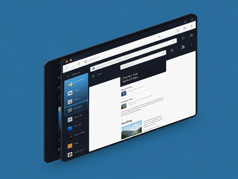 Chrome Beta vertical tabs preview