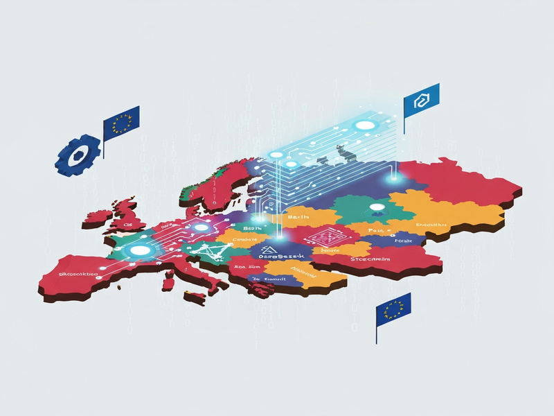 Europe AI race illustration