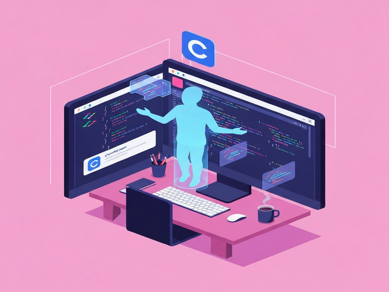 Claude Code AI assistant illustration