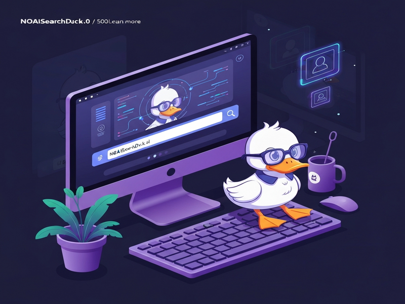 NOAI Search Duck AI tool illustration