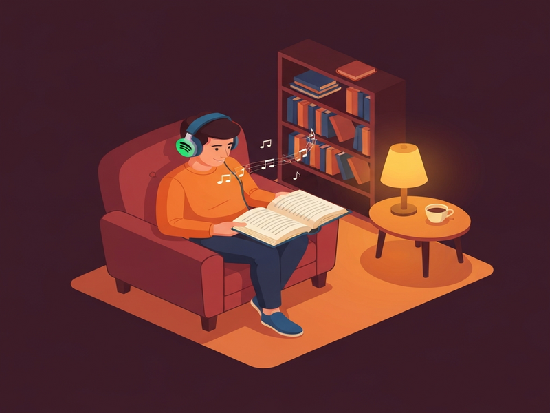 Spotify reading mode concept