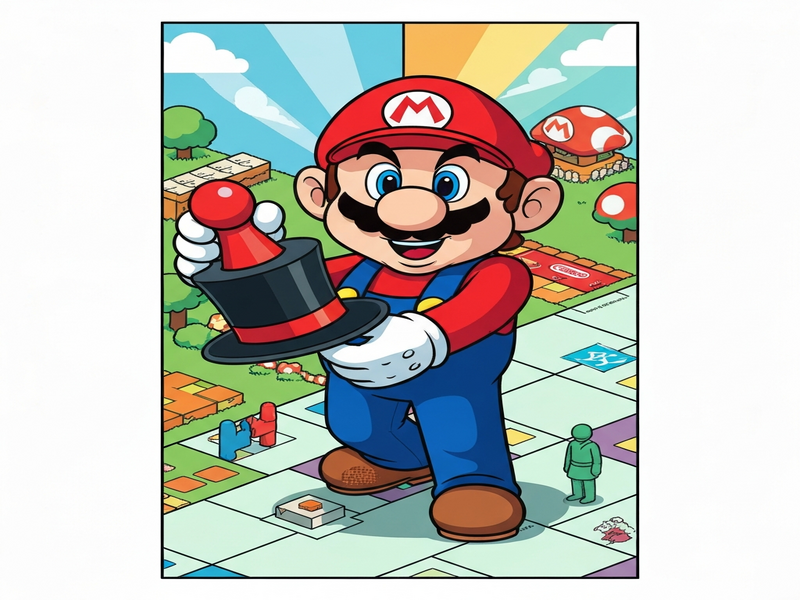 Doug Bowser joining Hasbro board illustration