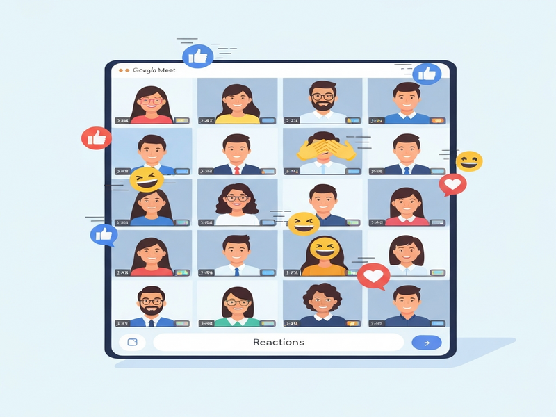 Google Meet emoji reactions enhanced by WebRTC