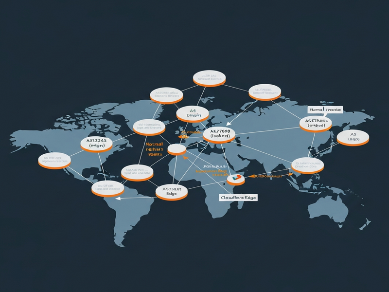 Cloudflare route leak visualized