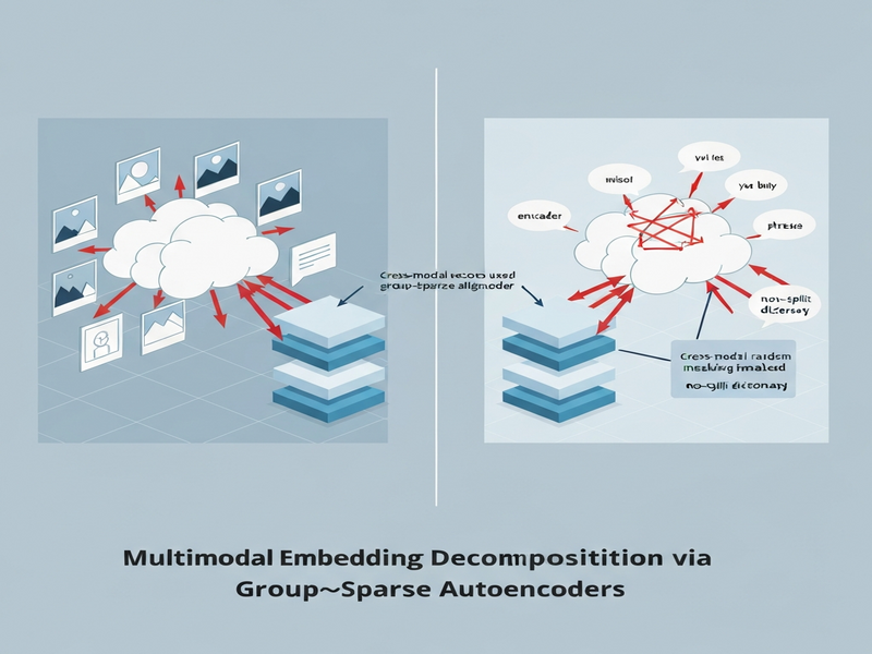 Illustration of cross‑modal sparse autoencoder architecture