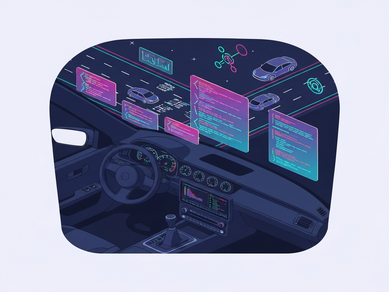 Comma.ai AI car upgrade illustration