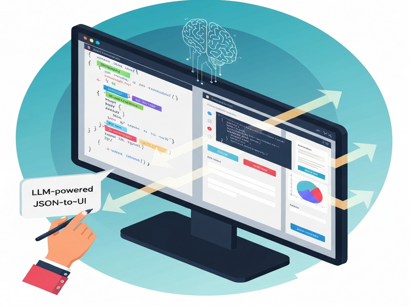 JSON render AI tool illustration