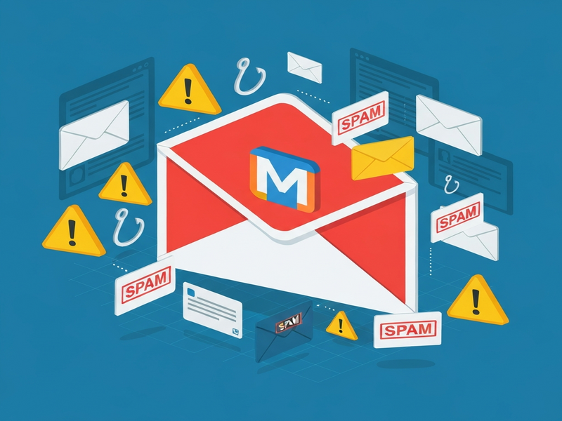 Gmail spam misclassification visual