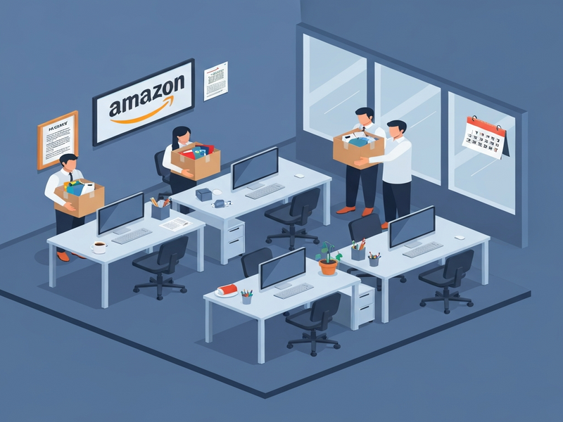 Amazon layoffs 2026 illustration