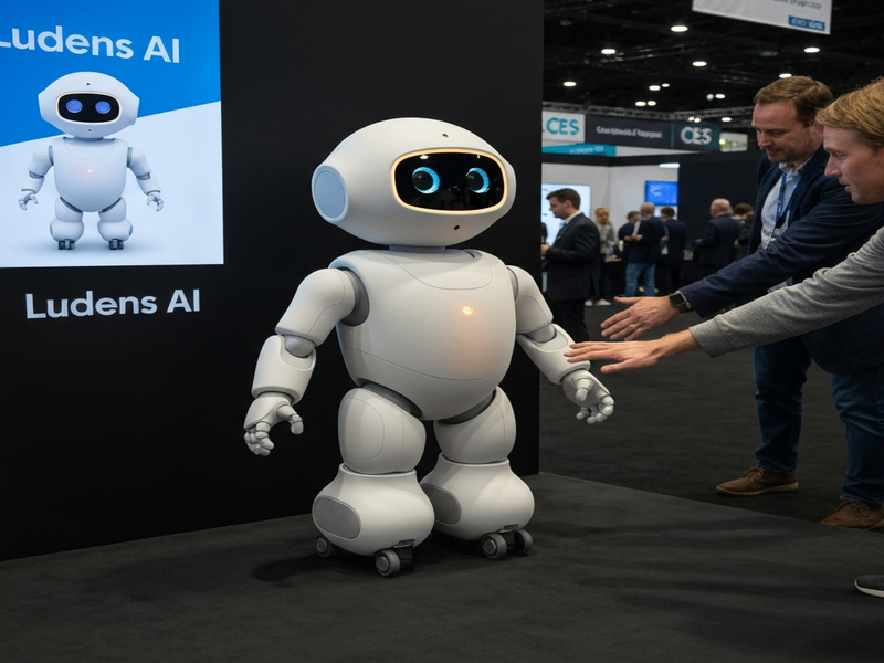 Cocomo warm‑touch companion robot displayed at CES 2026