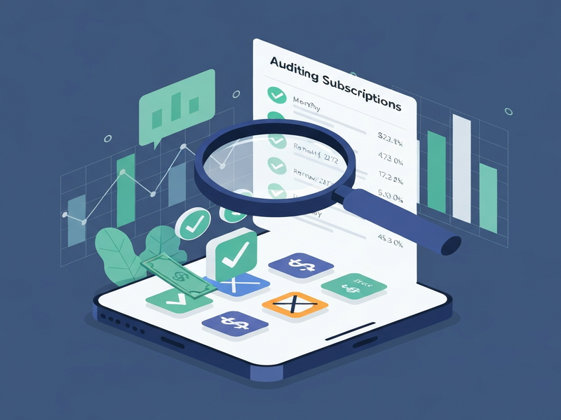Audit app subscriptions illustration